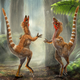 Illustration for article titled Feathered dinosaur death site could be an animal Pompeii